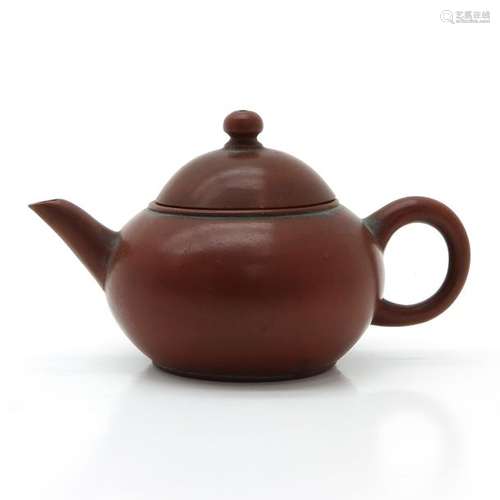 A Yixing Teapot Signed on bottom with 6 Chinese ch...