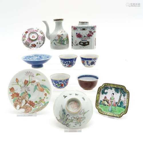 A Diverse Lot of Porcelain 11 items including cups...