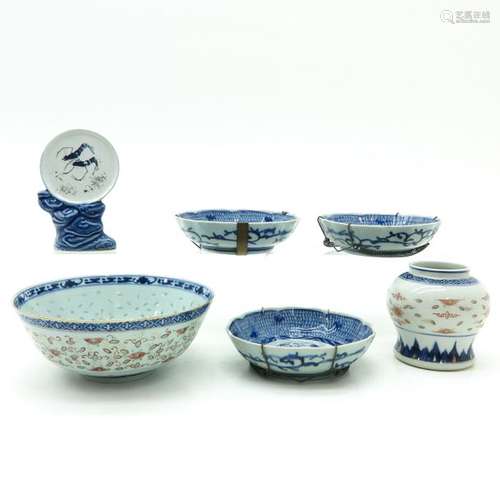 A Diverse Lot of Porcelain Including bowls, vase, ...