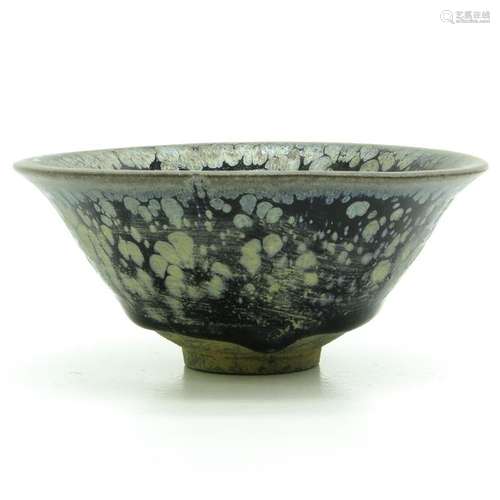 A Black Drip Glaze Tea Bowl 13 cm. In diameter, ch...