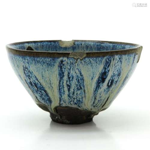 A Drip Glaze Decor Tea Bowl 13 cm. In diameter, ch...