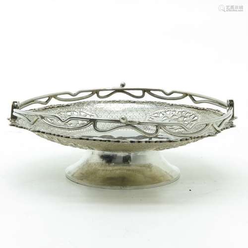 A Chinese Silver Basket Floral decor, hallmarked w...