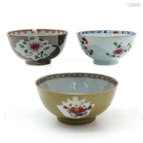 Lot of 2 Cafe au Lait Decor Bowls and 1 Polycrhome...