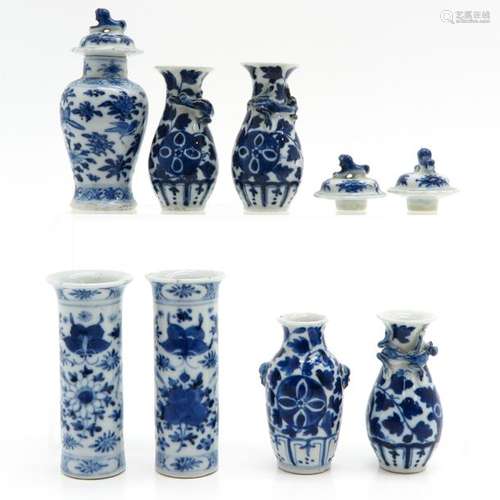 A Diverse Lot of Blue and White Porcelain 7 items ...