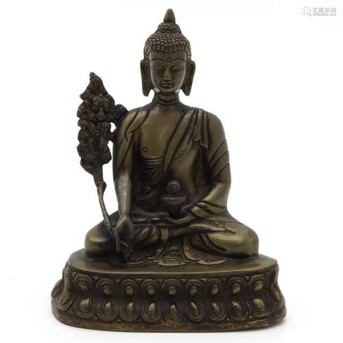 A Bronze Buddha Sculpture 20 cm. Tall.		A Bronze ...