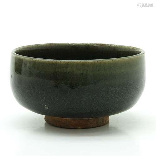 A Round Tea Bowl On small circular foot, 10 cm. In...