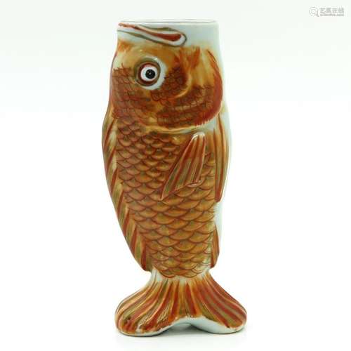 Figural Fish Vase 29 cm. Tall.		Figural Fish Vase...