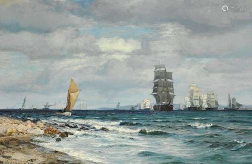 Vilhelm Arnesen: Autumn day in Øresund (the Sound).