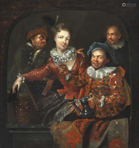 Benoit Le Coffre, attributed to: Four people in a