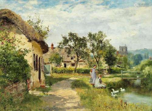 John Yeend King: From an English village, little girls