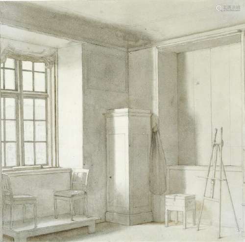 Anton Dorph: A corner of Eckersberg's studio at