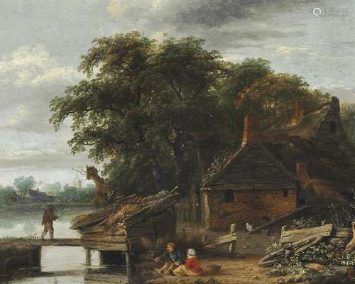 Cornelis Decker, attributed to: A Dutch river landscape