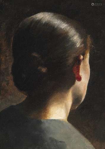 Vilhelm Hammershøi: Portrait of the artist's sister