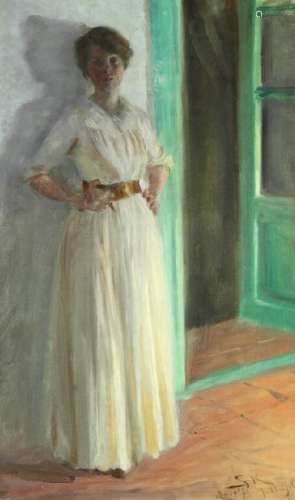 P. S. Krøyer: Marie Krøyer. Signed and dated S. K.