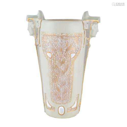 Ernst Wahliss Art Nouveau Ceramic Figural Vase