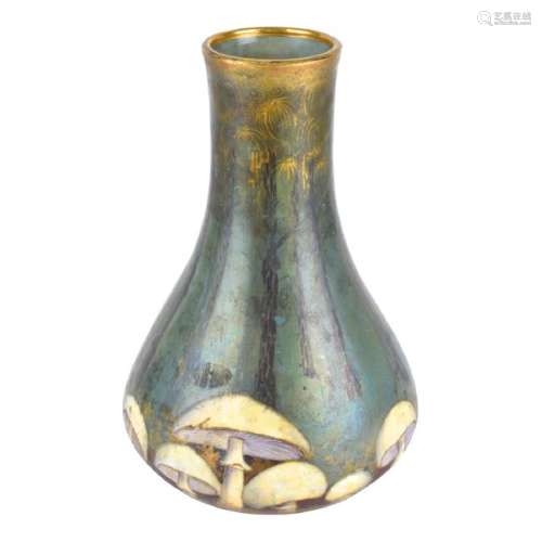 Amphora Turn Teplitz Mushroom Pottery Vase