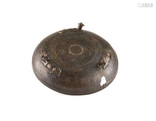 CHINESE EASTERN ZHOU RITUAL BRONZE COVER