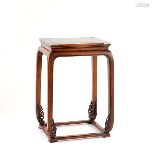 CHINESE HUANGHUALI HARDWOOD SIDE TABLE