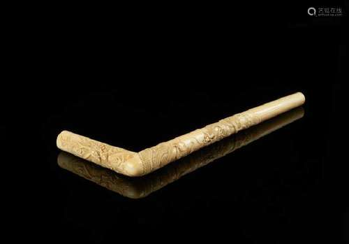 JAPANESE NATURAL CARVED CANE HANDLE