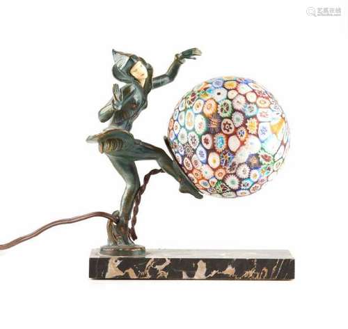 ART DECO FIGURAL TABLE LAMP