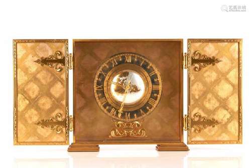 GILT BRONZE DESK CLOCK