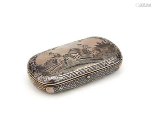 AUSTRO HUNGARIAN NIELLO SILVER BOX