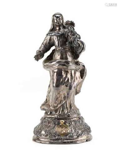 *CONTINENTAL SILVER MADONNA & CHILD