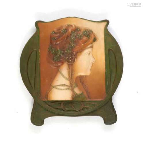 ART NOUVEAU POTTERY PLAQUE