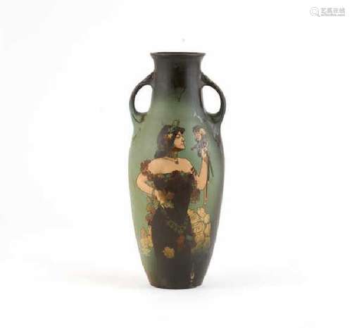 ART NOUVEAU AMERICAN TERRACOTTA POTTERY VASE