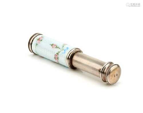 CONTINENTAL SILVER & ENAMEL TRAVEL ATOMIZER