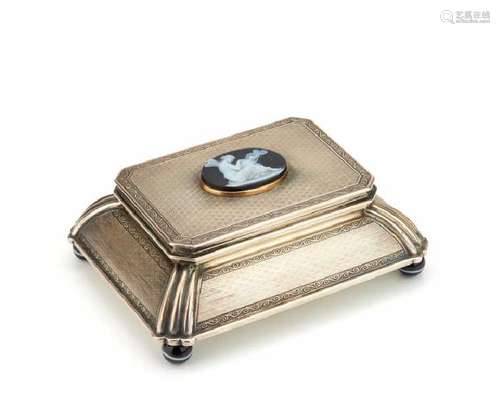 ANTIQUE SILVER JEWELLERY CASKET