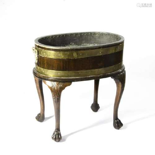 GEORGE II MAHOGANY WINE COOLER