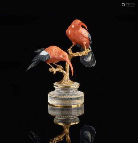 *ERWIN KLEIN GOLD & GEMSTONE I'IWI SCULPTURE