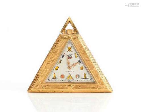 MASONIC TRIANGLE POCKET WATCH