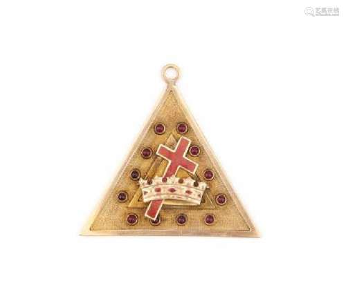 MASONIC GOLD PENDANT