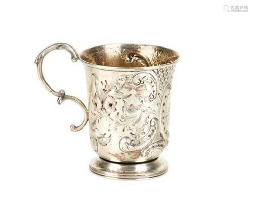 CANADIAN SILVER CHRISTENING MUG