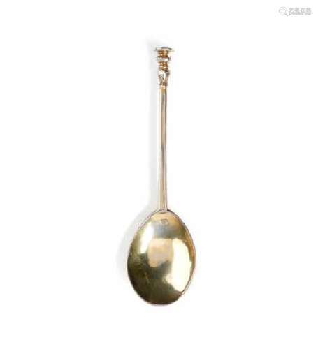 A CHARLES I ENGLISH SILVER SEAL TOP SPOON