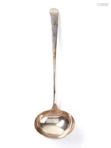 EARLY CANADIAN SILVER SOUP LADLE