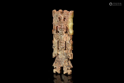 SHIJIAHE CULTURE CARVED JADE ORNAMENT