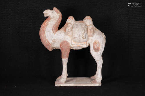 NORTHERN QI DYNASTY PERIOD CLAY 'CAMEL' FIGURE