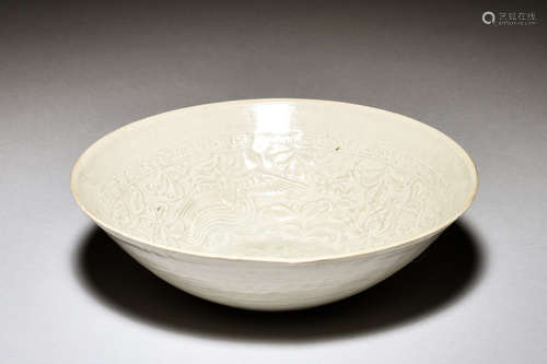 QINGBAI MOULDED CELADON BOWL