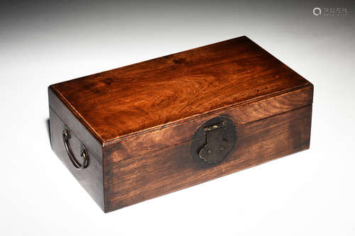 HUANGHUALI WOOD RECTANGULAR BOX WITH COVER