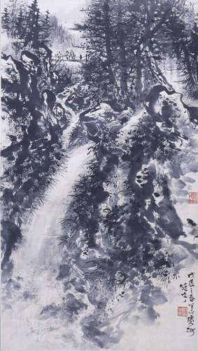 黎雄才 (1910－2001) 山水 立軸