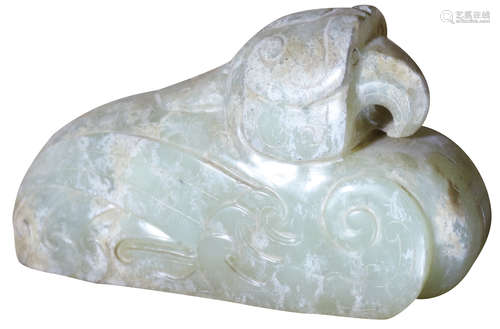 Han Dynasty (206BC-224AD) 漢 生坑鳳鳥玉戈杖帽