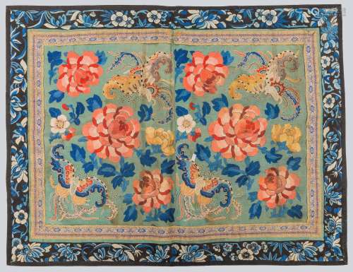 An Embroidered Panel, China.