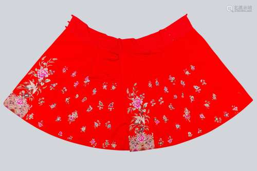 An Embroidered Skirt, China.