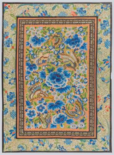 An Embroidered Panel, China.