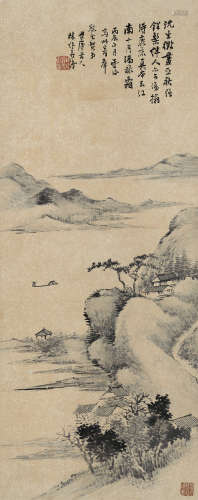 林纾（1852～1924） 山水 立轴 水墨纸本