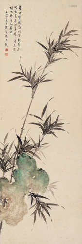 徐宗浩（1880～1957） 竹子 镜片 设色纸本