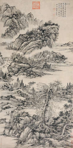 董邦达（1699～1769） 溪山隐居图 立轴 水墨纸本